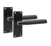 Golden Grace Victorian T-Bar Door Handle 120x40mm, 1 Pair Matt Black | Includes spindles and screws for quick installation, with linear T-bar detailing for heritage or modern interior doors.