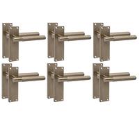 Golden Grace Victorian T-Bar Door Handles, Antique Brass, 6 Pairs | Includes spindles and fixing screws for quick setup on internal doors, with 150 x 40mm backplates for a classic look.