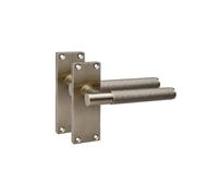 Golden Grace Victorian T-Bar Interior Door Handle, Antique Brass, 1 Pair | Includes screws and spindle for rapid installation on interior doors, featuring a linear plain edge 120 x 40mm backplate.
