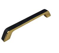 Golden Grace Zeta Metal Cabinet Pull Handles, Matt Black and Gold 224mm | Supplied with fixing screws for quick installation, using durable metal to upgrade cabinets with a secure, comfortable grip