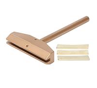 Golden Guitars Fretboard Press Kit, Stainless Steel Fret Installation Tool, Lightweight and Portable Design, Three Different Crimping Head Radii, Easy Identification Inserts