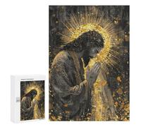 Golden Halo Spiritual Art Print -1 Puzzle 1000 Teile Schwer Puzzle Spielzeug Lernspiel Impossible Herausforderungsspielzeug Für Erwachsene Kinder 300 PCS