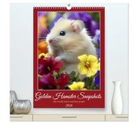 Golden Hamster Snapshots (High Quality Premium Wall Calendar 2026 DIN A2 portrait),CALVENDO 12 Month Wall Calendar: Cute rodents, creatively staged by artificial intelligence