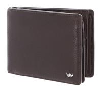 Golden Head Leather Purse Capri RFID Protect Scheintasche mit Geheimfach 1159 Dunkelbraun Dark Brown