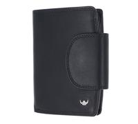 Golden Head Leather Purse Polo RFID Protect Kombischeintasche mit Riegel 1439 Schwarz Black