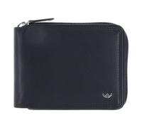Golden Head Polo Wallet RFID protection Genuine Leather 12.5 cm black