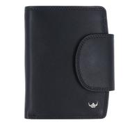 Golden Head Polo Wallet RFID protection Genuine Leather 12.5 cm black