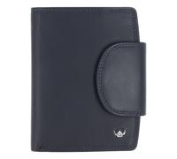 Golden Head Polo Wallet RFID protection Genuine Leather 12.5 cm blue