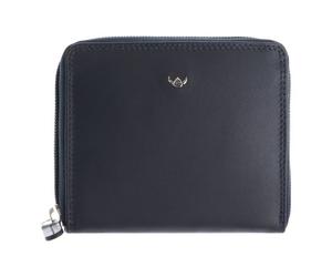 Golden Head Polo Wallet RFID protection Genuine Leather 12.5 cm blue