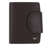 Golden Head Leather Purse Polo RFID Protect Kombischeintasche mit Riegel 1439 Dunkelbraun Dark Brown