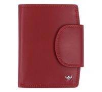 Golden Head Polo Wallet RFID protection Genuine Leather 12.5 cm red