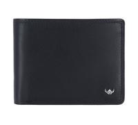 Golden Head Polo Wallet RFID protection Genuine Leather 12 cm black