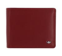 Golden Head Polo Wallet RFID protection Genuine Leather 12 cm red