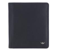 Golden Head Polo Wallet RFID protection Genuine Leather 13 cm blue