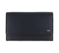 Golden Head Polo Wallet RFID protection Genuine Leather 17 cm black