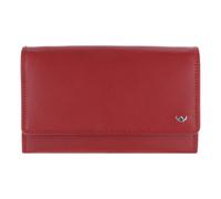 Golden Head Polo Wallet RFID protection Genuine Leather 17 cm red