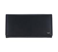 Golden Head Polo Wallet RFID protection Genuine Leather 19 cm black