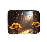 Golden Heavenly Light, Rose Background Laptop Sleeve Shockproof Case Slim, Lightweight, Portable Protective Travel Carrying for 10 inch