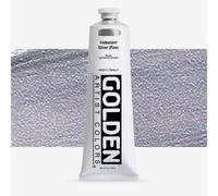 Golden : Heavy Body : Acrylic Paint : 148ml : Silver Fine Iridescent