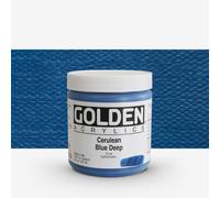 Golden : Heavy Body : Acrylic Paint : 237ml (8oz): Cerulean Blue Deep