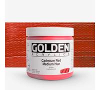 Golden : Heavy Body : Acrylic Paint : 473ml (16oz) : Cad Red Medium Hue