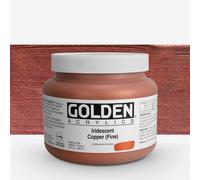 Golden : Heavy Body : Acrylic Paint : 946ml : Copper Fine Iridescent : Please allow an extra week for delivery