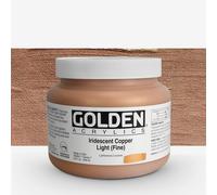 Golden : Heavy Body : Acrylic Paint : 946ml : Copper Light Fine Iridescent : Please allow an extra week for delivery