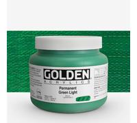 Golden : Heavy Body : Acrylic Paint : 946ml : Perm Green Light : Please allow an extra week for delivery