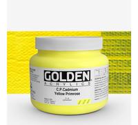 Golden : Heavy Body : Acrylic Paint : 946ml : Pure Cadmium Yellow Primrose : Please allow an extra week for delivery