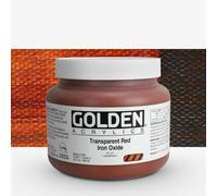Golden : Heavy Body : Acrylic Paint : 946ml : Trans Red Iron Oxide : Please allow an extra week for delivery