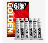 Golden : Heavy Body : Acrylic Paint : Essentials Set : 6 x 59ml