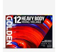 Golden Artist Colors, Heavy Body Acrylics, 12-color Mixing Set