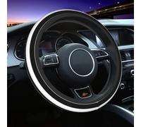 Golden Hello Beautiful Stripes Steering Wheel Cover Universal 15 Inch Advanced Anti Slip Elastic Breathable Car Steering Wheel Accessories