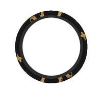 Golden Hello Beautiful Stripes The Neoprene Steering Wheel Cover - 15" for Most Cars - is Ergonomically Designed for Safe Driving Comfort