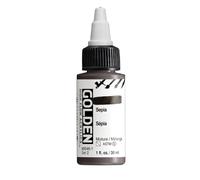 Golden High Flow Acrylic Paint - Sepia - 30 ml (1 fl oz) - Semi-Transparent