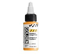 Golden - High Flow Acrylic Paint - Fluorescent Orange-Yellow - 30 ml (1 oz) - S5