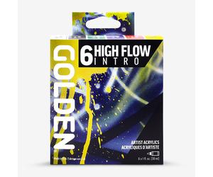 Golden : High Flow : Acrylic Paint : Intro Set : 6 x 30ml