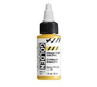 GOLDEN High Flow Acrylics, Iridescent Bright Gold (Fine), 1 fl. oz. / 30 ml Bottle