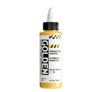 GOLDEN High Flow Acrylics, Iridescent Bright Gold (Fine), 4 fl. oz. / 118 ml Bottle