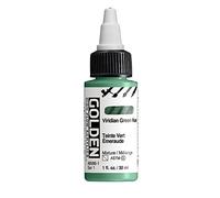 GOLDEN High Flow Acrylics, Viridian Green Hue, 1 fl. oz. / 30 ml Bottle