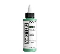 GOLDEN High Flow Acrylics, Viridian Green Hue, 4 fl. oz. / 118 ml Bottle