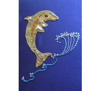 Golden Hinde Dolphin Goldwork Embroidery Kit