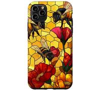 Golden Honey Bees and Poppy Design Case for iPhone 11 Pro Max