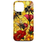 Golden Honey Bees and Poppy Design Case for iPhone 13 Pro Max