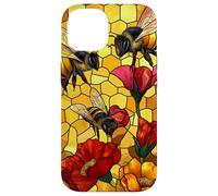 Golden Honey Bees and Poppy Design Case for iPhone 14