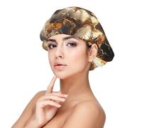 Golden Horned White Dragon Silk Bonnet for Sleeping Women Men - Adjust Satin Bonnet for Sleeping, Soft Comfrt Hair Bonnet for Sleeping
