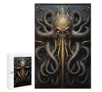 Golden Horrors Kraken - Decorative Jigsaw for Grown-Ups, 1000 PCS, Home Décor Activity, with A Decorative Finished Picture