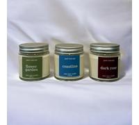 Golden Hour 3-Piece Soy Wax Candle Gift Set - Mixed Warm, Floral & Fruity Home Fragrances