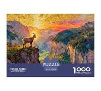 Golden Hour at Swiss Lauterbrunnen Wooden Jigsaw Puzzle Waterproof 1000 Piece Puzzles for Adults Challenging And Brainteasing Home Decoration