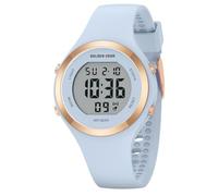 GOLDEN HOUR Digital Ladies Watches 5ATM Waterproof Sport Womens Watch with Luminous/Date/Week/Month Chronograph, Silicone Strap Swimming Watch for Women